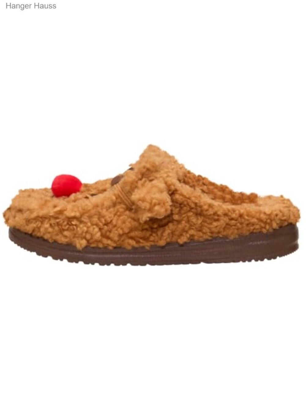 Sherpa Slipper Cozy Reindeer Plush Lined Slip-On